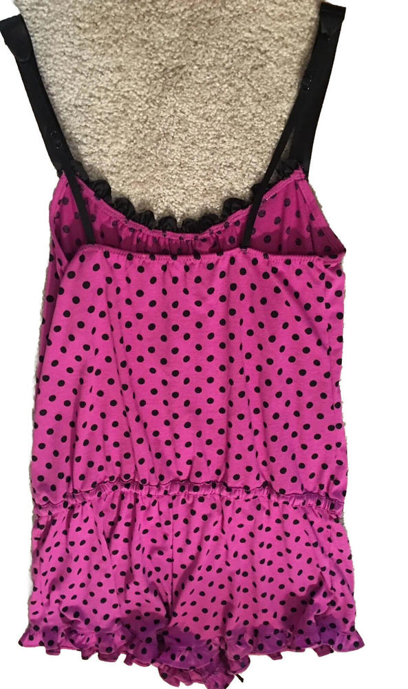 Betsey Johnson Intimates Sleep / Lounge Romper - Size M Medium Purple - Picture 6 of 6